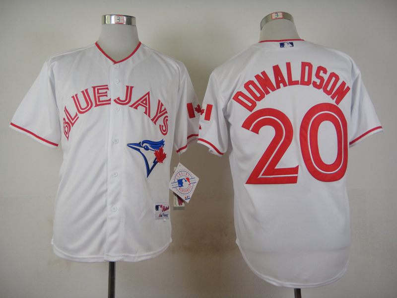 MLB Toronto Blue Jays #20 Donaldson White Jersey