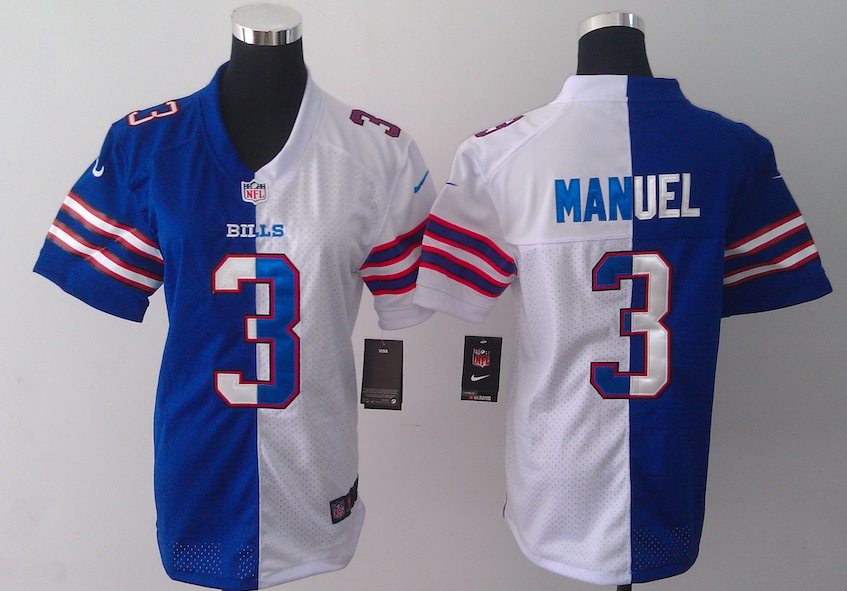 Women Nike Buffalo Bills #3 Manuel Half and Haf Jersey