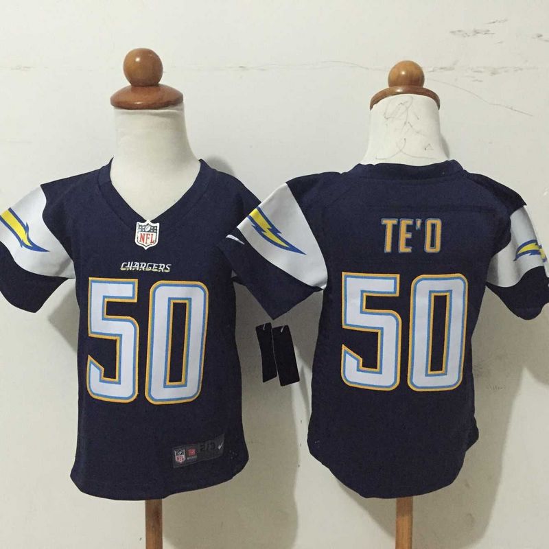 Kids Nike San Diego Chargers #50 TeO Blue Jersey 2-5T