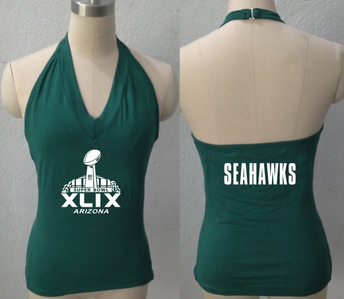 Women NFL Seattle Seahawks Superbowl Green Tank Top
