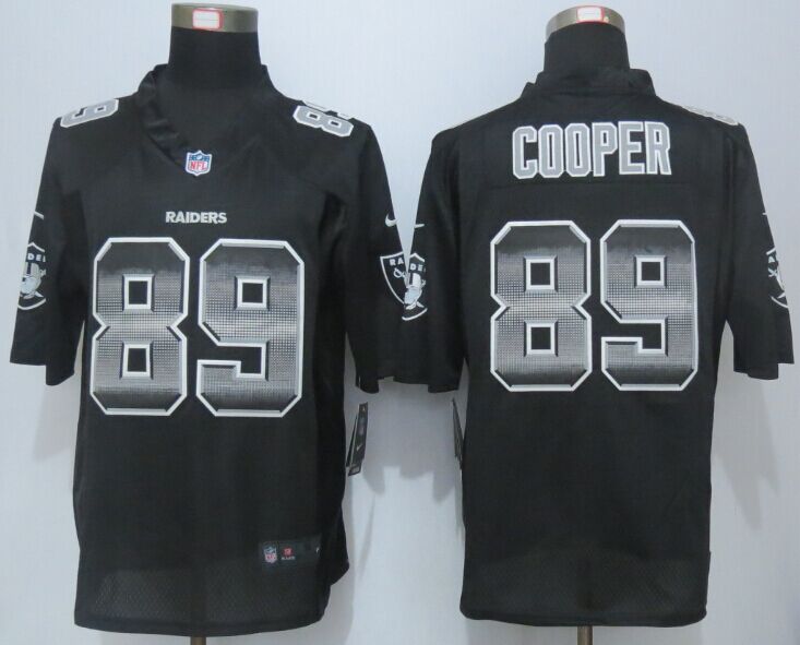 2015 New Nike Oakland Raiders 89 Cooper Black Strobe Limited Jersey