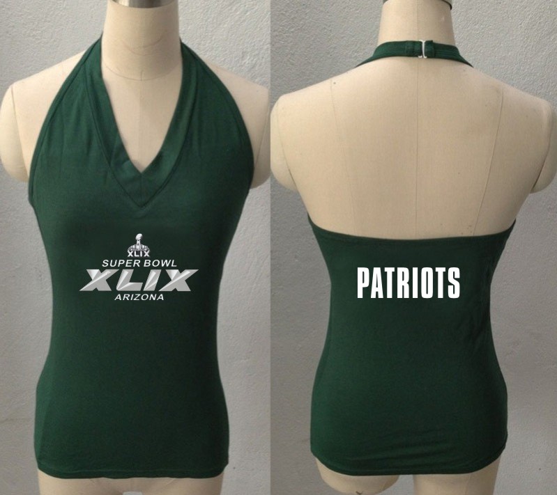 Women NFL New England Patriots Superbowl Tank Top D.Green