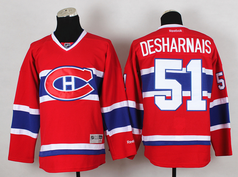 NHL Montreal Canadiens #51 Desharnais Red Jersey