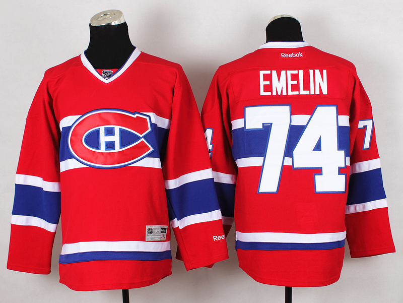 NHL Montreal Canadiens #74 Emelin Red Jersey