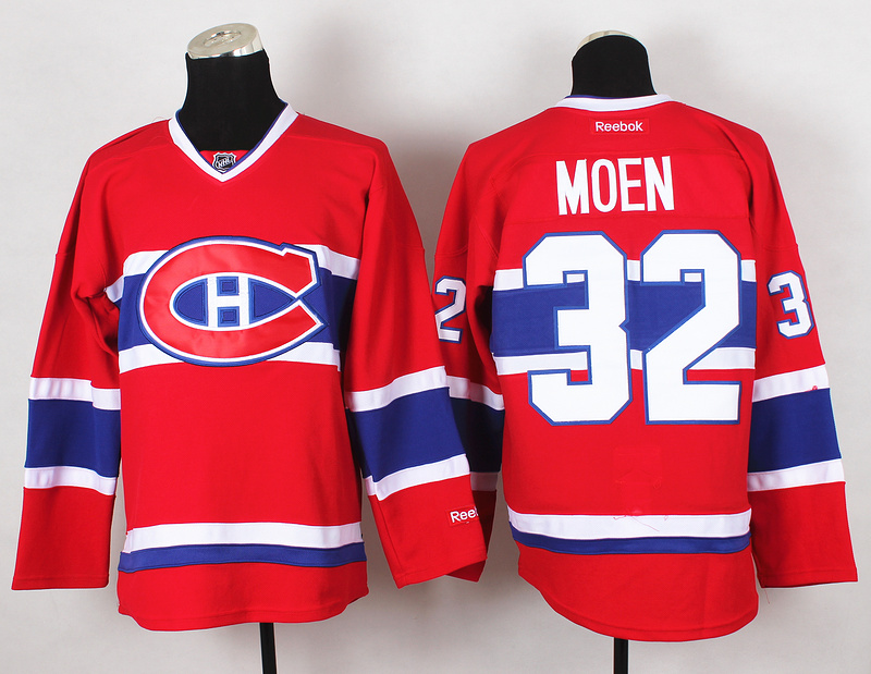 NHL Montreal Canadiens #32 Moen Red Jersey