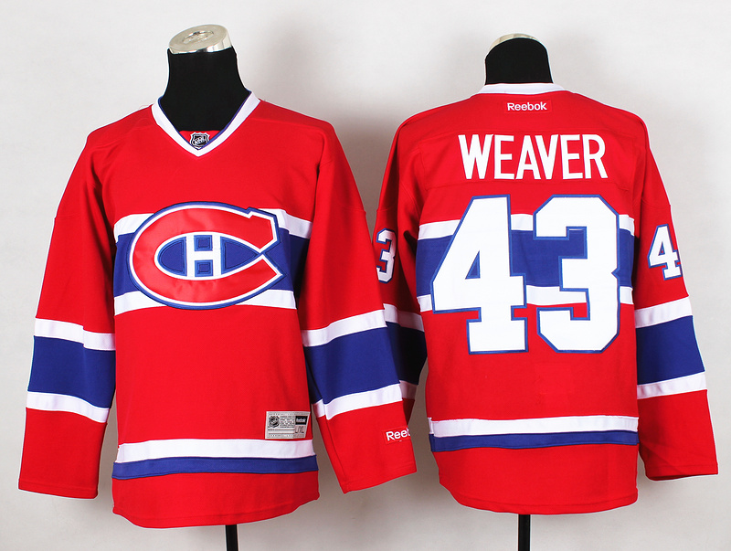 NHL Montreal Canadiens #43 Weaver Red Jersey