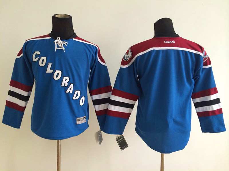 Kids NHL Colorado Avalanche Blank Blue Jersey