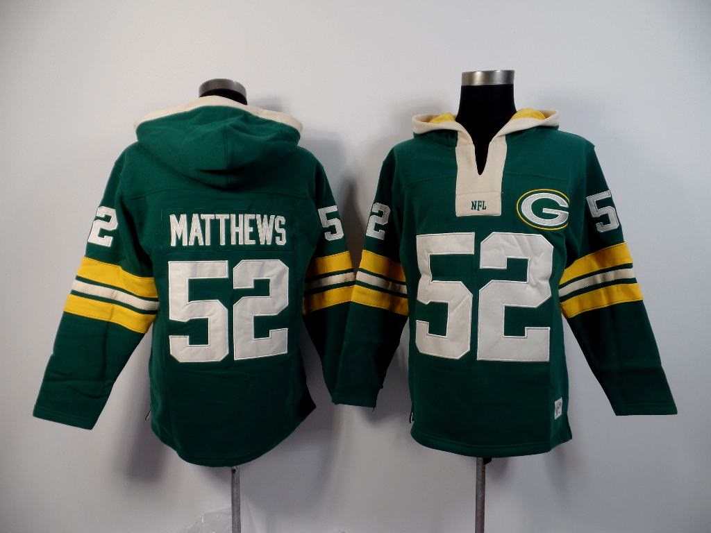 NFL Green Bay Packers #52 Matthews Green Hoodie