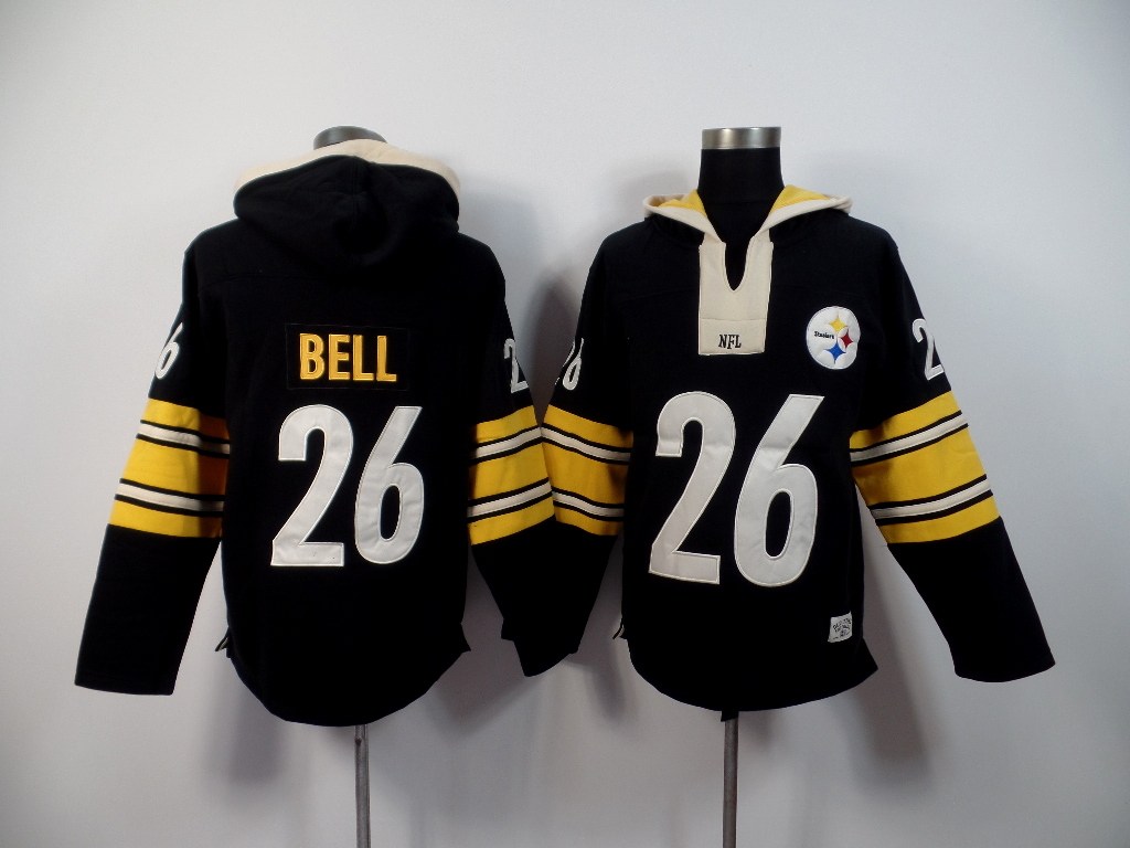 NFL Pittsburgh Steelers #26 Bell Black Hoodie