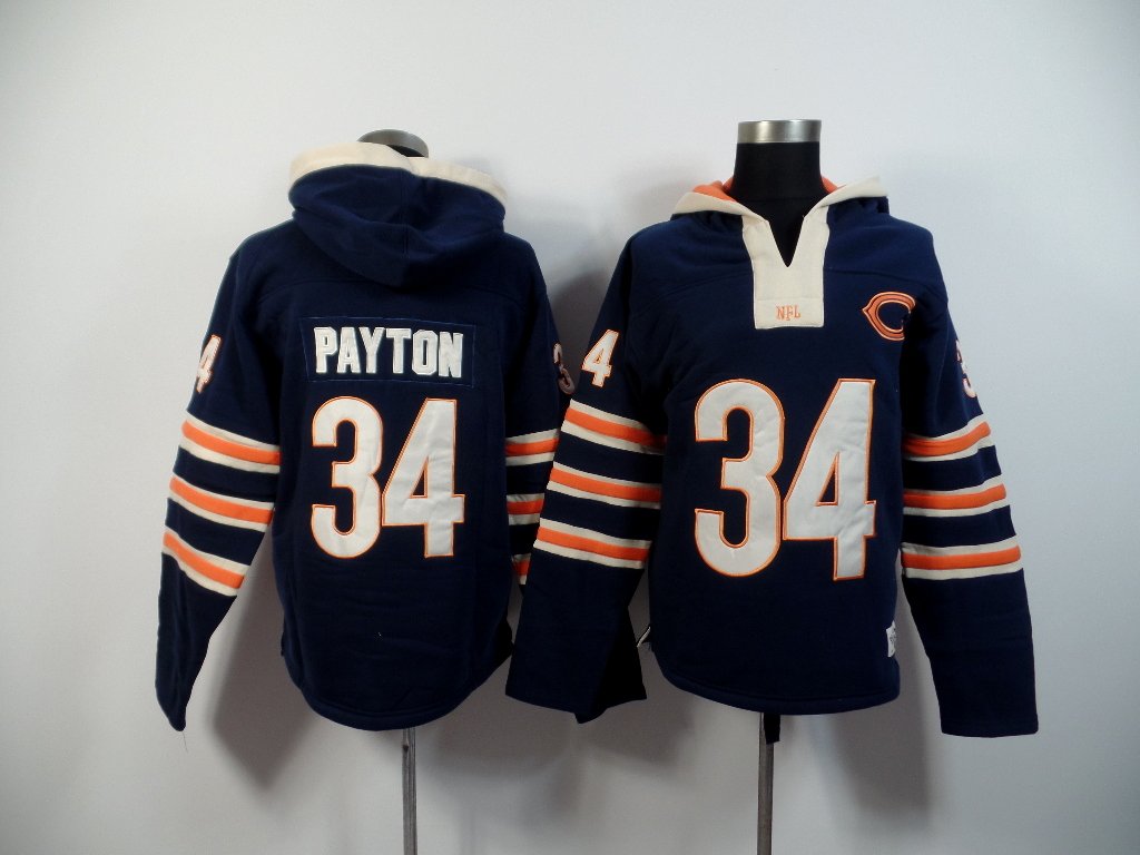 NFL Chicago Bears #34 Payton Blue Hoodie