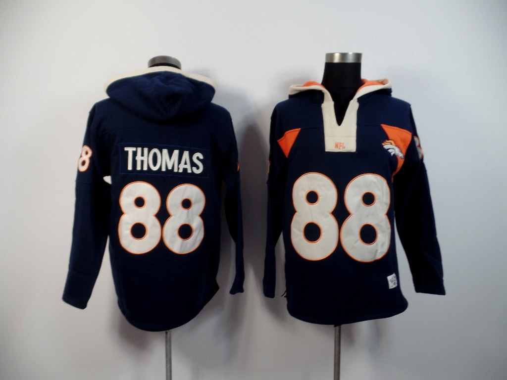NFL Denver Broncos #88 Thomas D.Blue Hoodie