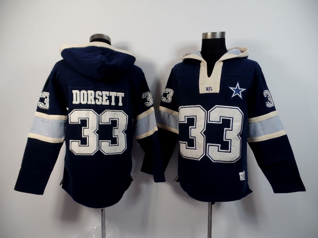 NFL Dallas Cowboys #33 Dorsett Blue Hoodie