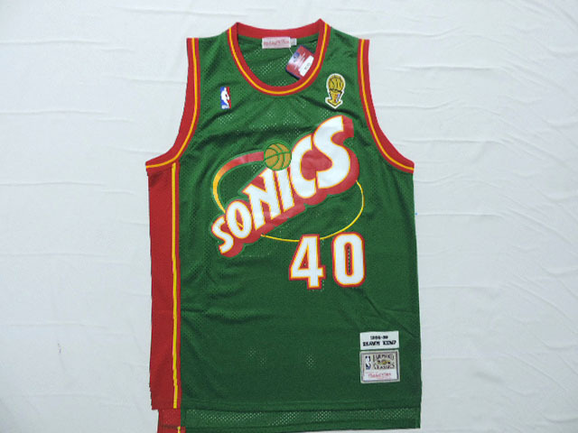 NBA Seattle SuperSonics #40 Kemp Green Jersey 