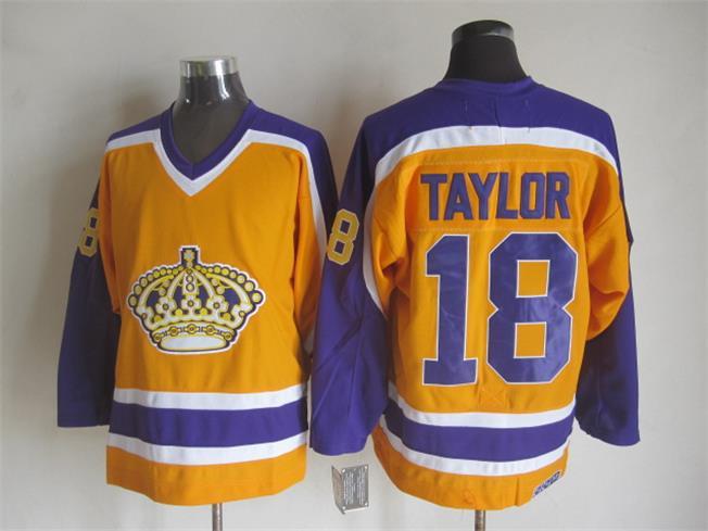 NHL Los Angeles Kings #18 Taylor Yellow Jersey