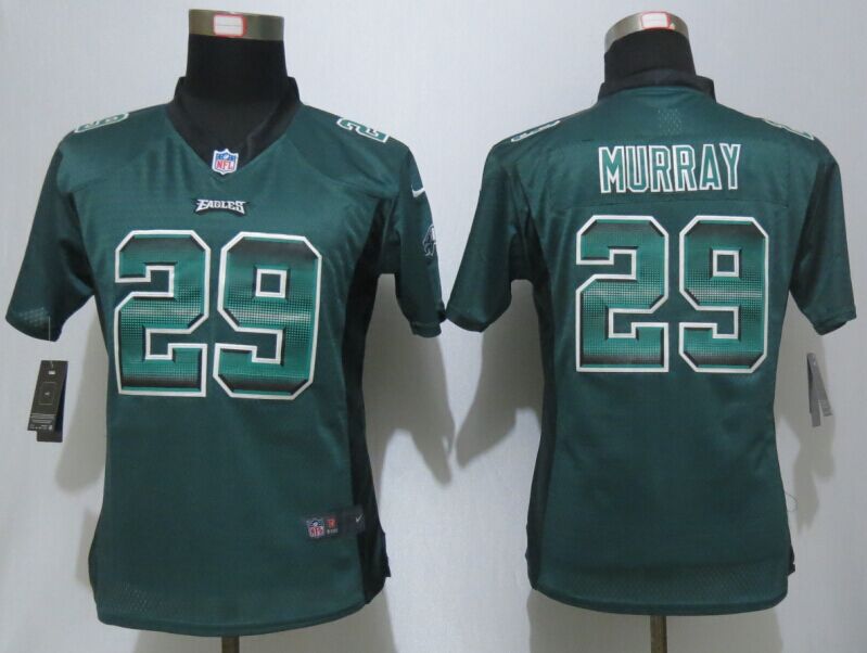 Women New Nike   Philadelphia Eagles 29 Murray Green  Strobe Elite Jersey 