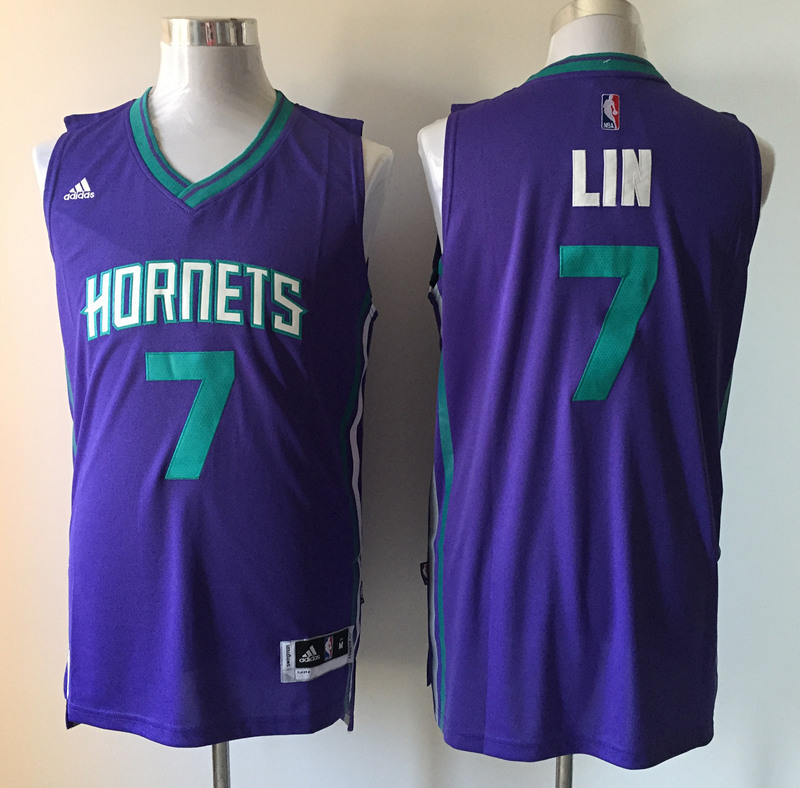 NBA New Orleans Hornets #7 Lin Purple Jersey