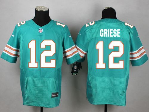 Nike NFL Miami Dolphins #12 Griese Green Elite New Jersey