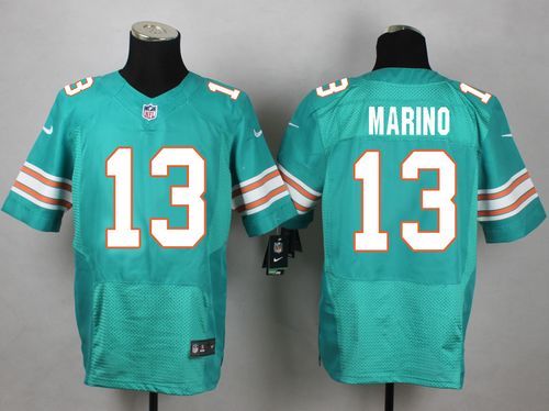 Nike NFL Miami Dolphins #13 Marino Green Elite New Jersey