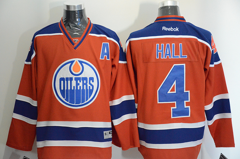 NHL Edmonton Oilers #4 Hall New Jersey with A Patch