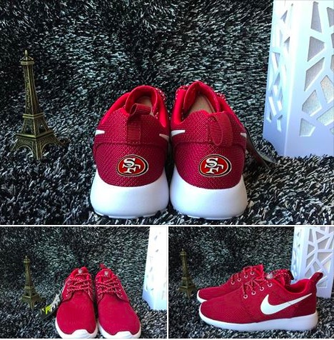 San Francisco 49ers Shoes Red for Men and Women