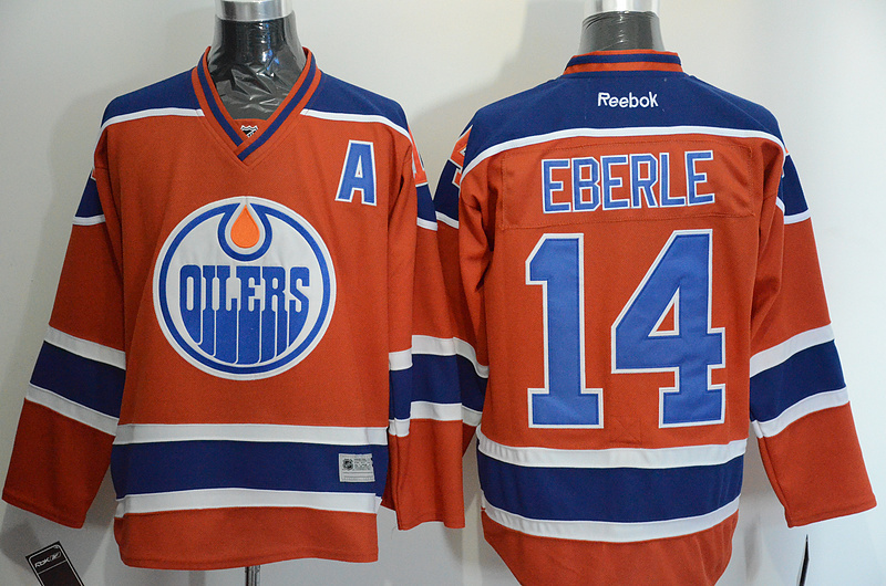 NHL Edmonton Oilers #14 Eberle New Jersey with A Patch