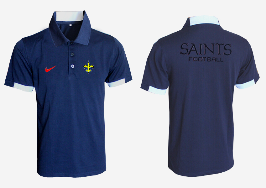NFL New Orleans Saints Blue Color Polo Shirt