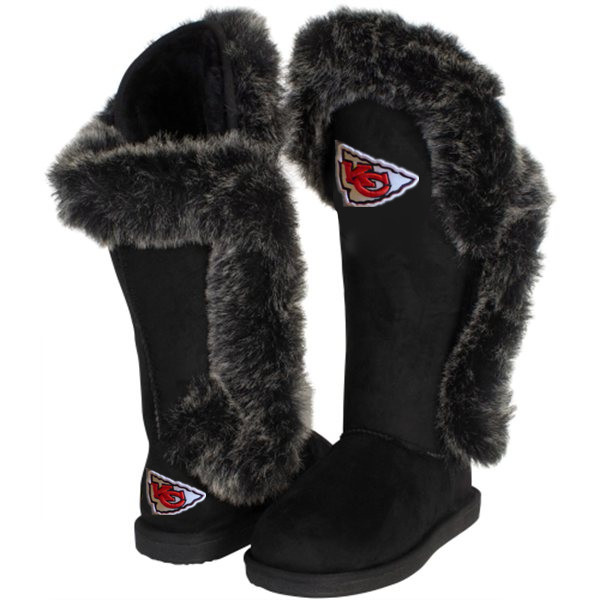 NFL Kansas City Chiefs Black Women Boots