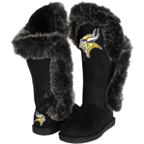 NFL Minnesota Vikings Black Women Boots