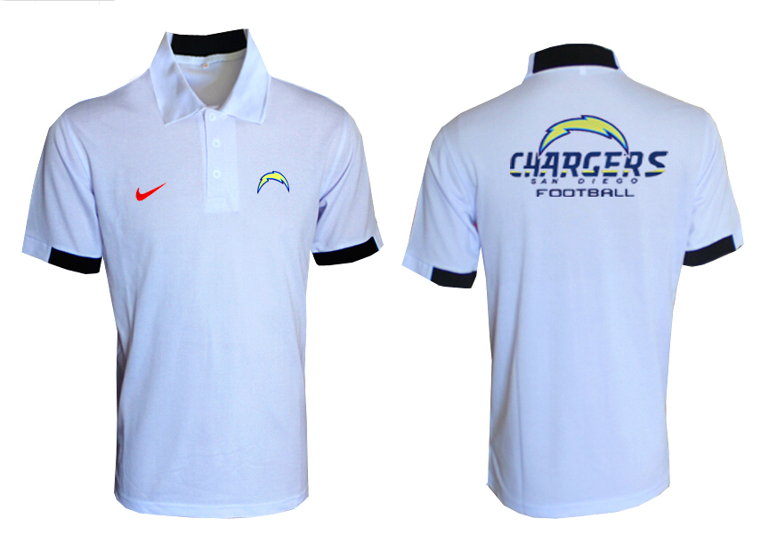 NFL San Diego Chargers White Polo Shirt