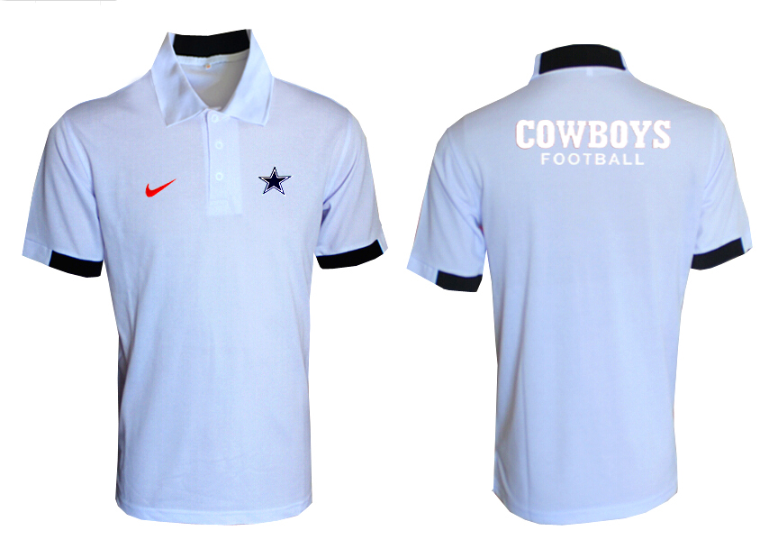 NFL Dallas Cowboys White Polo Shirt