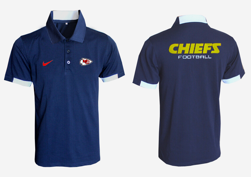 NFL Kansas City Chiefs Dark Blue Polo Shirt