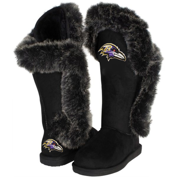 NFL Baltimore Ravens Black Women Boots