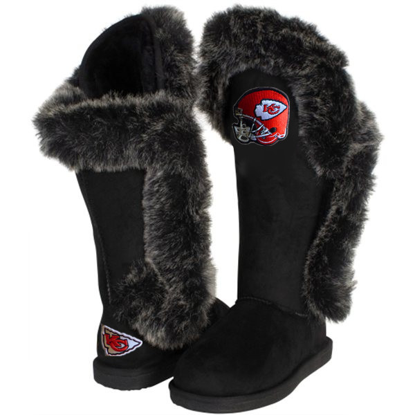 NFL Kansas City Chiefs Women Black Boots