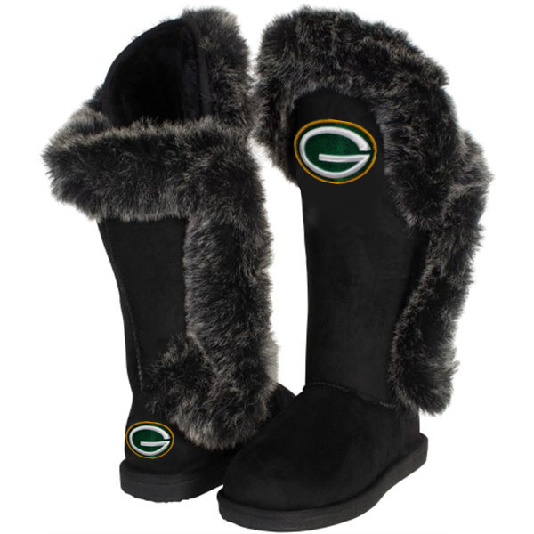 NFL Green Bay Packers Women Black Boots