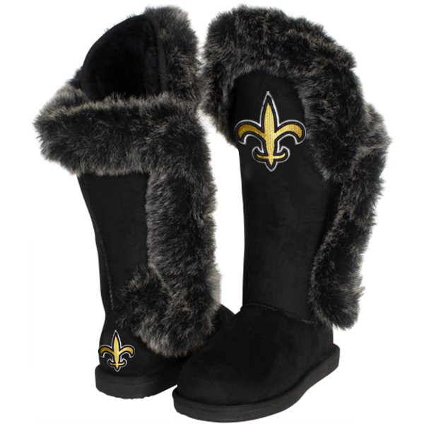 NFL New Orleans Ssaints Black Women Boots