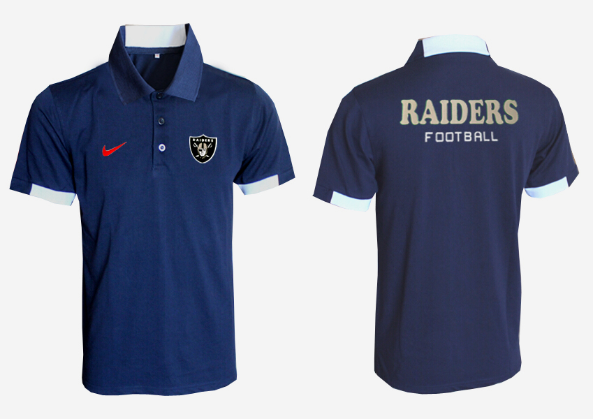 NFL Oakland Raiders Dark Blue Polo Shirt
