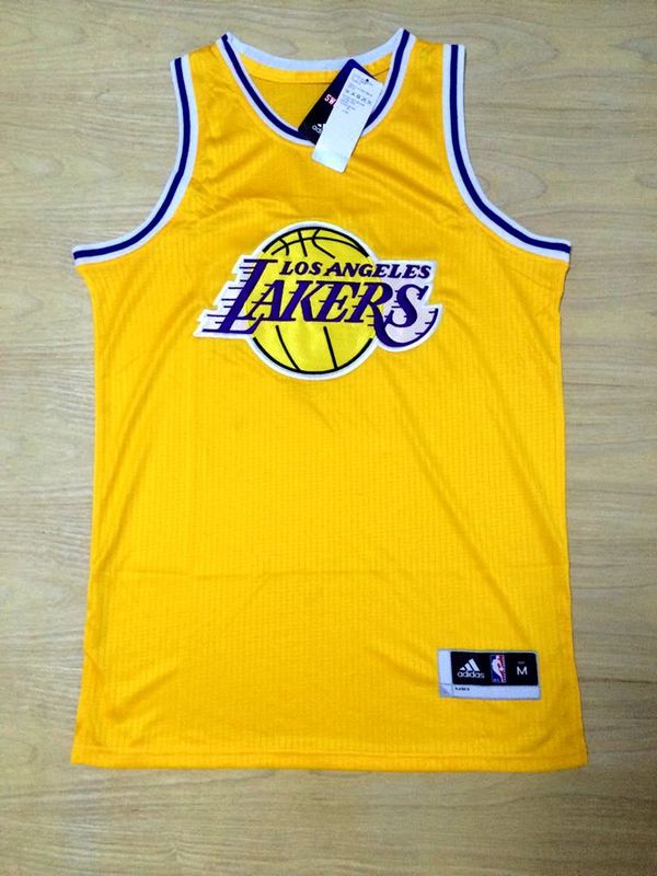 NBA Los Angeles Lakers Yellow Big Logo Jersey