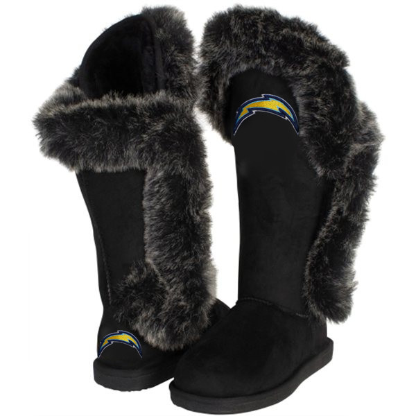 NFL San Diego Chargers Women Black Boots
