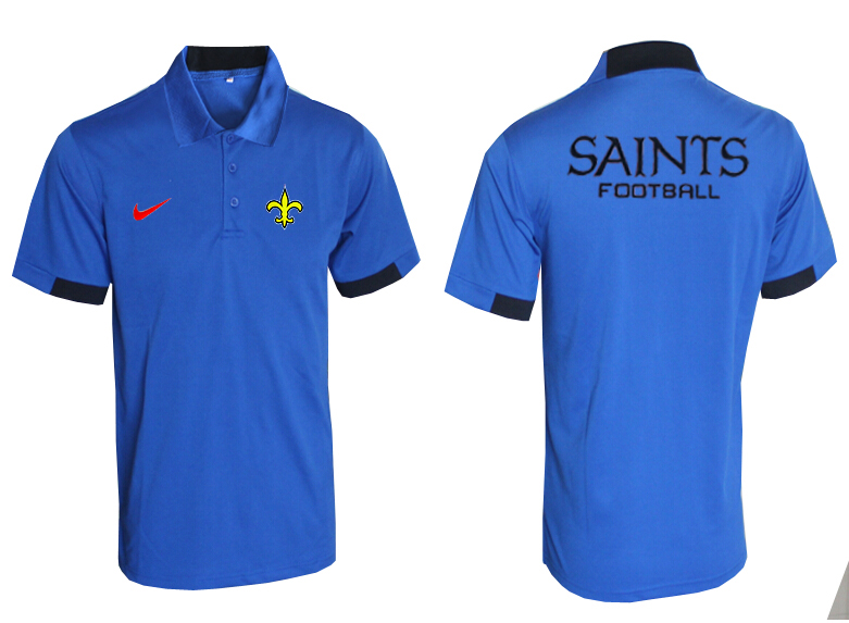 NFL New Orleans Saints Blue Polo Shirt