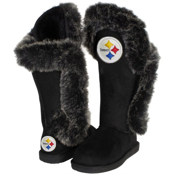 NFL Pittsburgh Steelers Women Black Boots