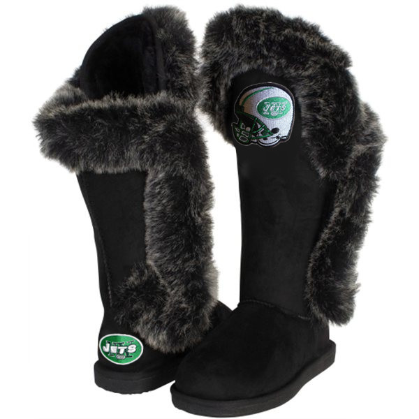 NFL New York Jets Women Black Boots