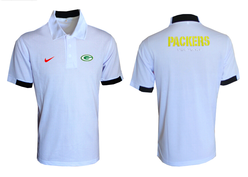 NFL Green Bay Packers White Polo Shirt