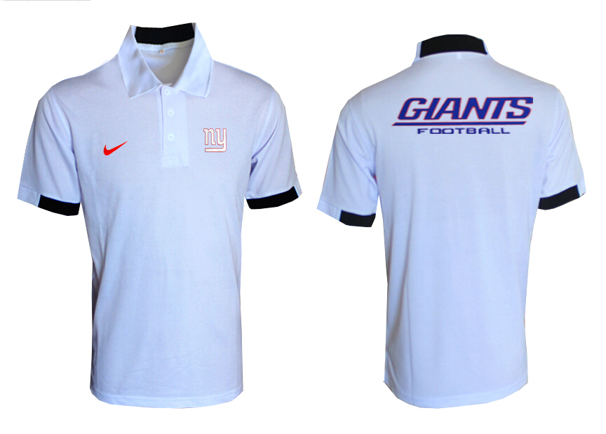 NFL New York Giants White Polo Shirt