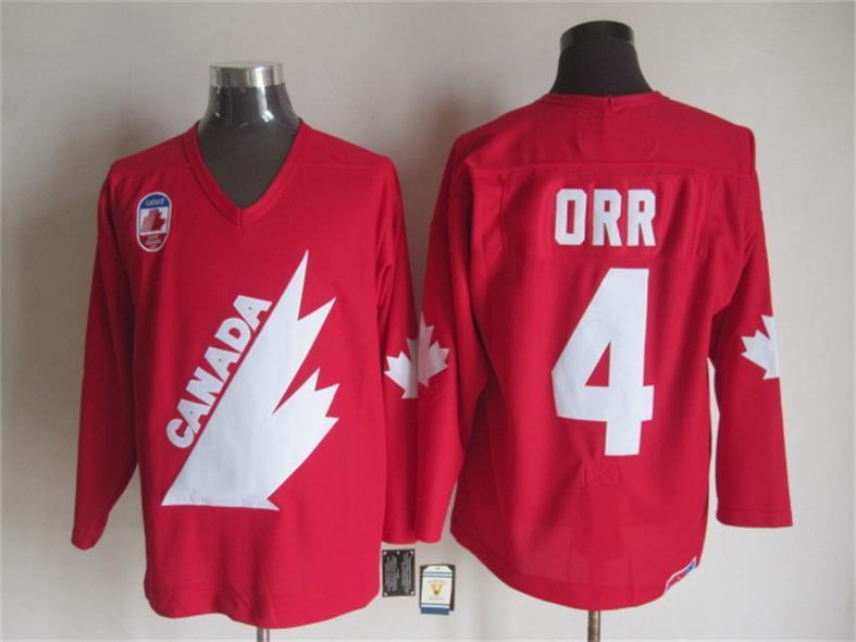NHL Montreal Canadiens #4 Orr Red Jersey