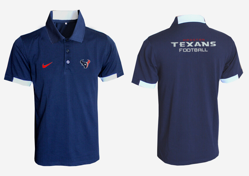 NFL Houston Texans Dark Blue Polo Shirt