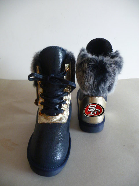 NFL San Francisco 49ers Cuce Shoes Ladies Fanatic Boots - Black
