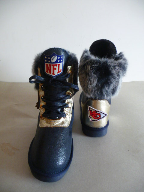 NFL Kansas City Chiefs Cuce Shoes Ladies Fanatic Boots - Black