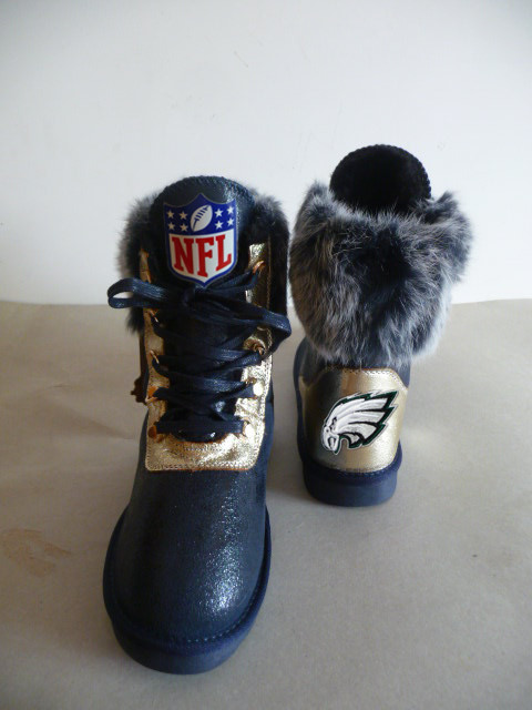 NFL Philadelphia Eagles Cuce Shoes Ladies Fanatic Boots - Black