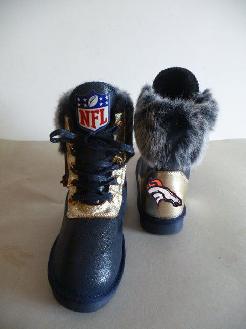 NFL Denver Broncos Cuce Shoes Ladies Fanatic Boots Black