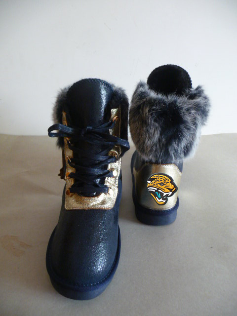 NFL Jacksonville Jaguars Cuce Shoes Ladies Fanatic Boots-Black
